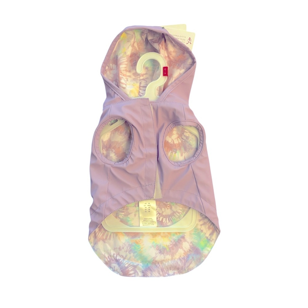 NWT Novogratz Pets Dog Lavender Hooded Rain Coat